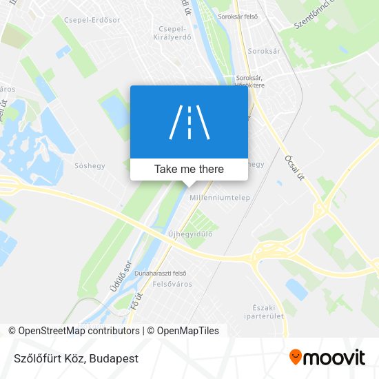 Szőlőfürt Köz map