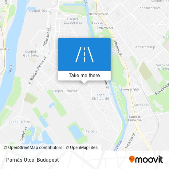 Párnás Utca map