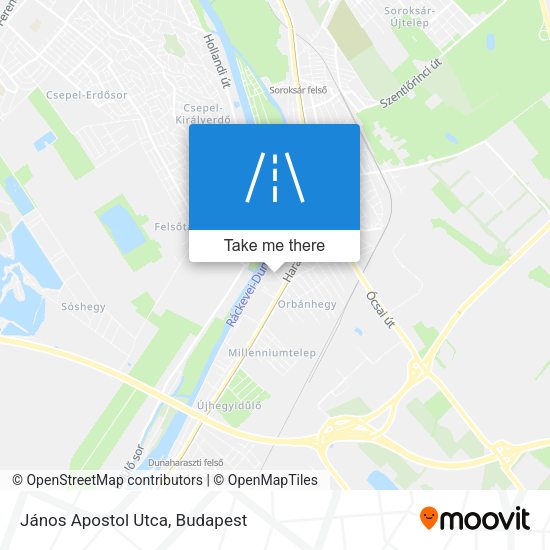 János Apostol Utca map