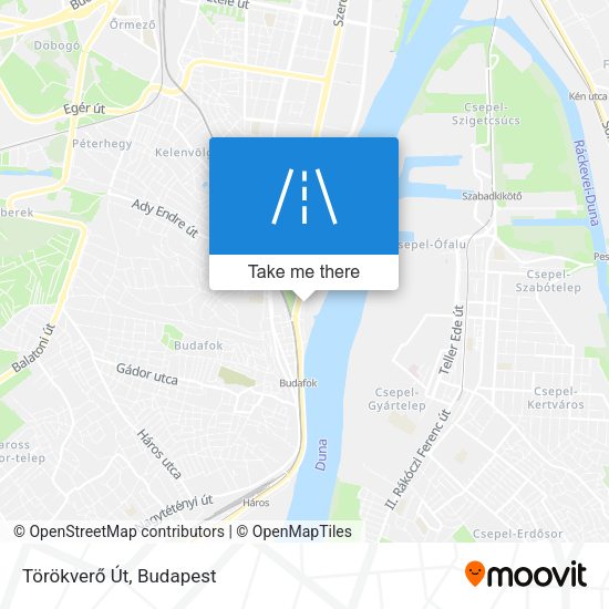 Törökverő Út map