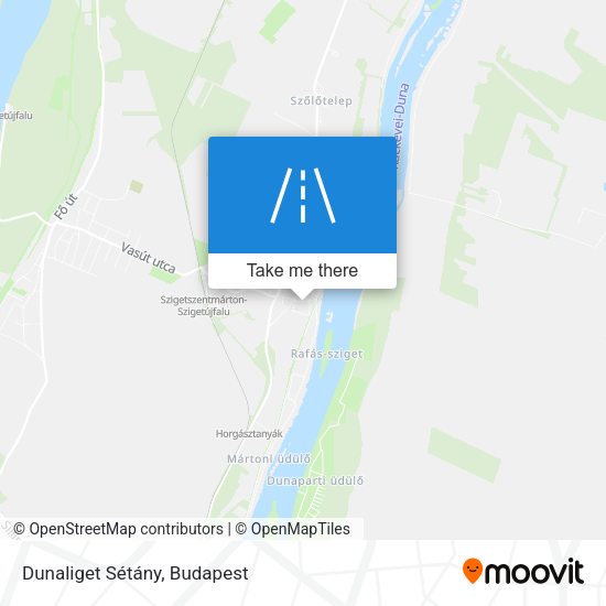 Dunaliget Sétány map