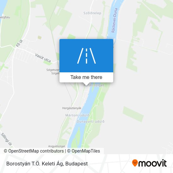 Borostyán T.Ö. Keleti Ág map