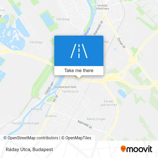 Ráday Utca map