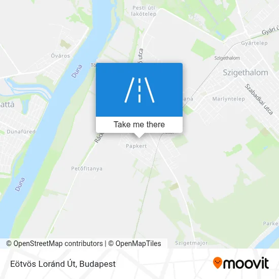 Eötvös Loránd Út map