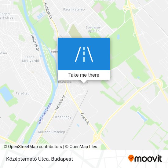 Középtemető Utca map