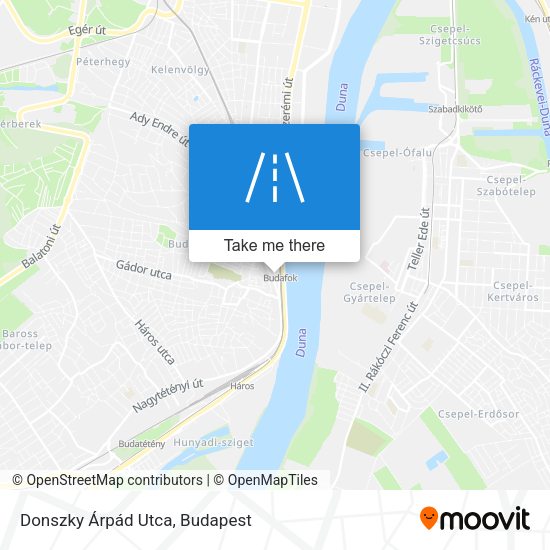 Donszky Árpád Utca map
