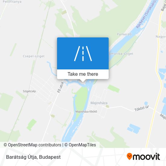 Barátság Útja map
