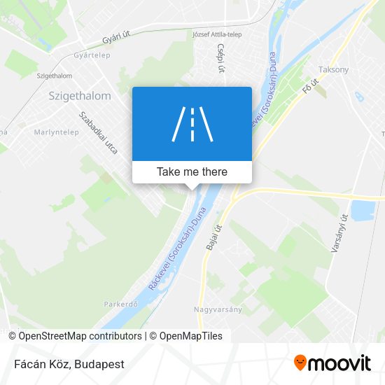 Fácán Köz map