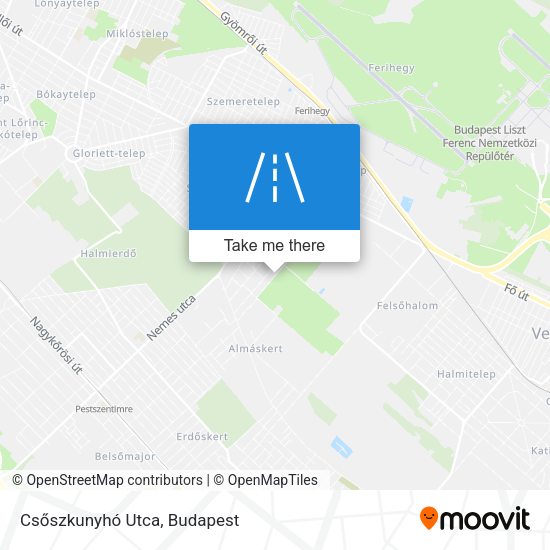 Csőszkunyhó Utca map