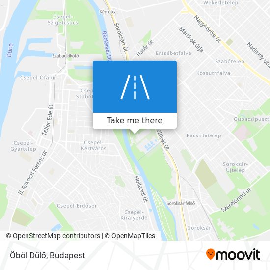 Öböl Dűlő map