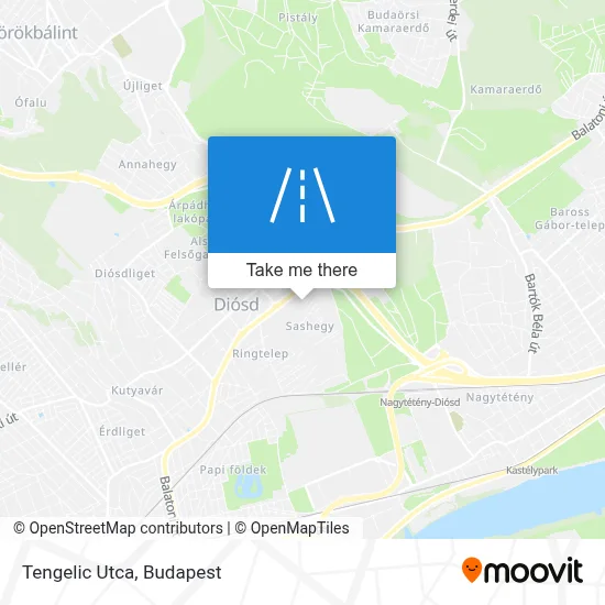 Tengelic Utca map