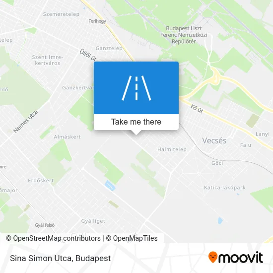 Sina Simon Utca map