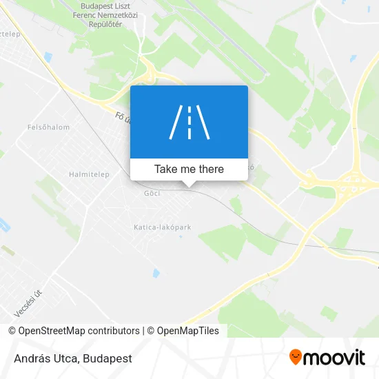 András Utca map