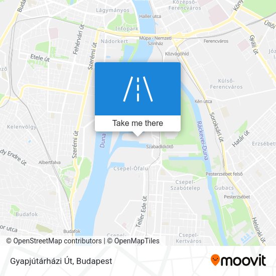 Gyapjútárházi Út map