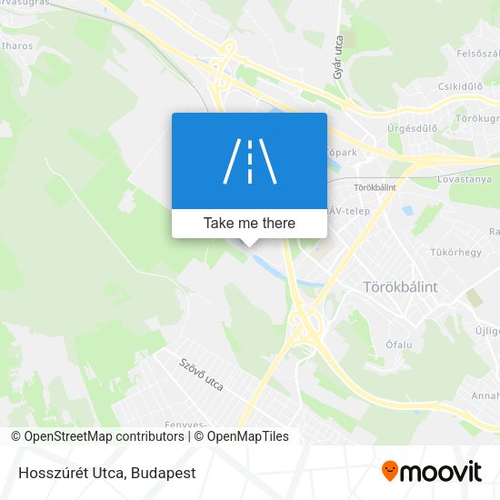 Hosszúrét Utca map