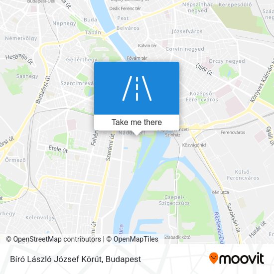 Bíró László József Körút map