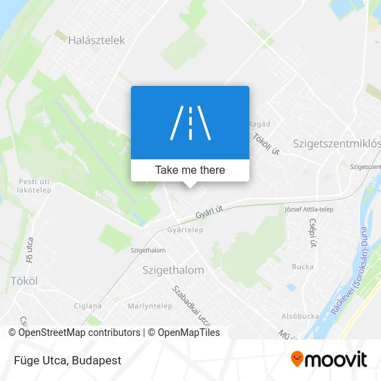 Füge Utca map