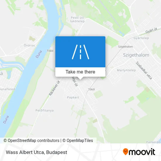 Wass Albert Utca map