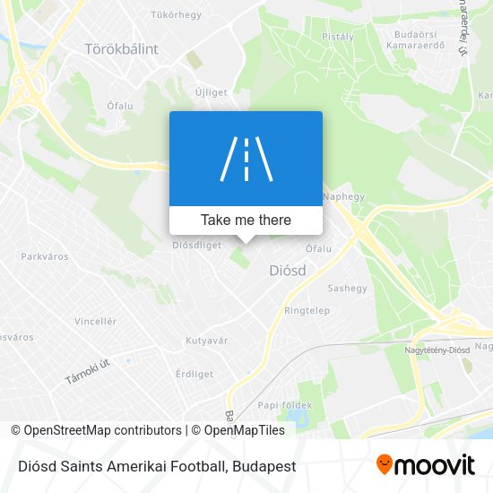 Diósd Saints Amerikai Football map
