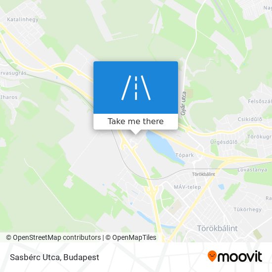 Sasbérc Utca map