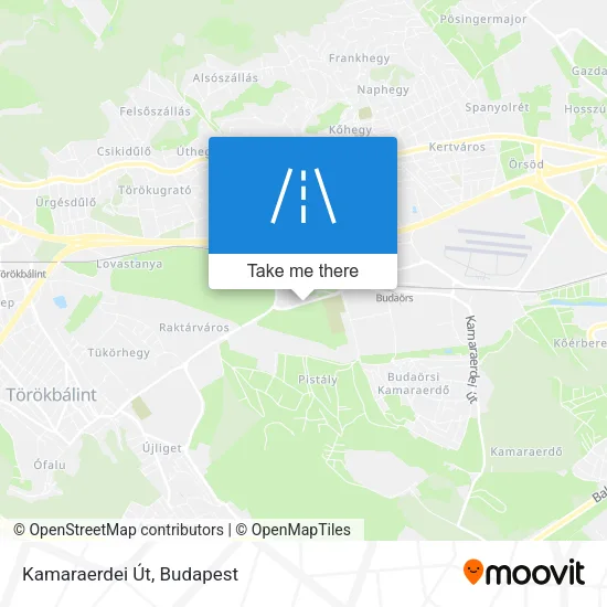 Kamaraerdei Út map