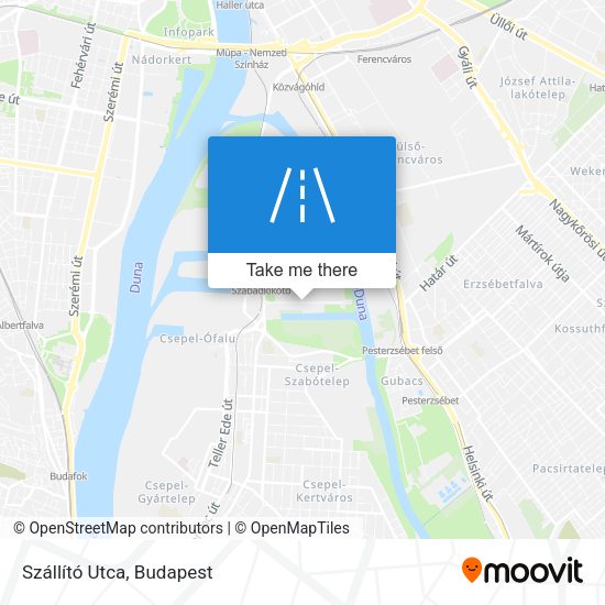 Szállító Utca map