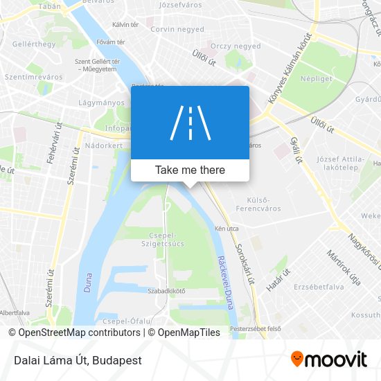 Dalai Láma Út map
