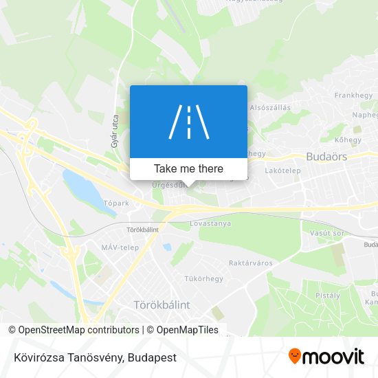 Kövirózsa Tanösvény map