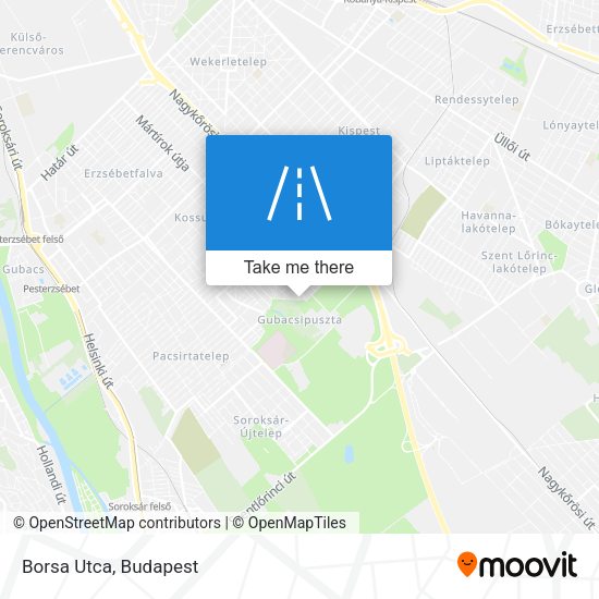 Borsa Utca map