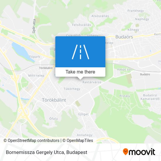Bornemissza Gergely Utca map
