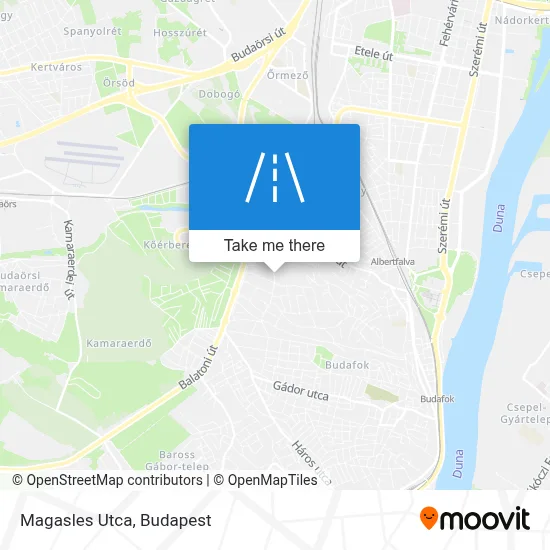 Magasles Utca map