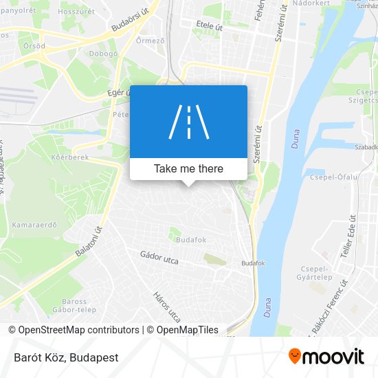 Barót Köz map