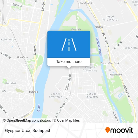 Gyepsor Utca map