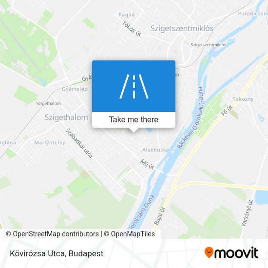 Kövirózsa Utca map