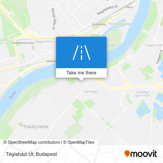 Téglaházi Út map