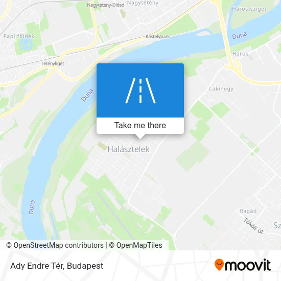 Ady Endre Tér map