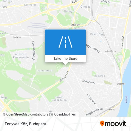 Fenyves Köz map