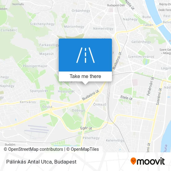 Pálinkás Antal Utca map