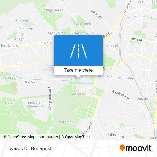 Tóváros Út map
