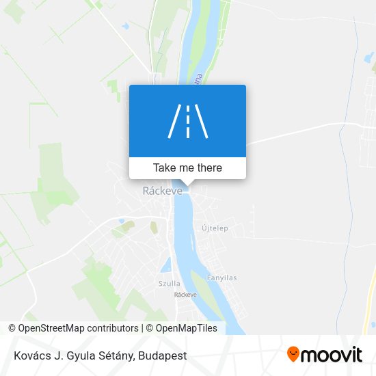 Kovács J. Gyula Sétány map