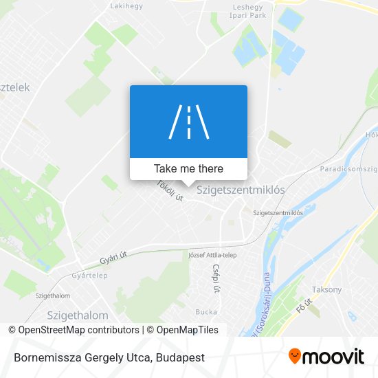 Bornemissza Gergely Utca map