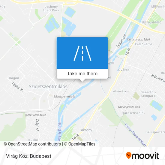 Virág Köz map