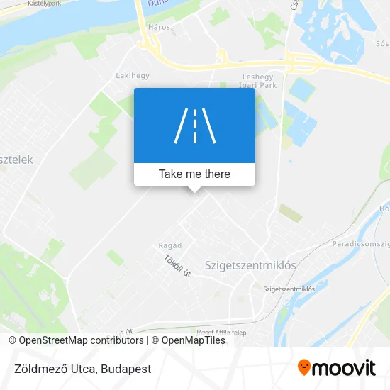Zöldmező Utca map