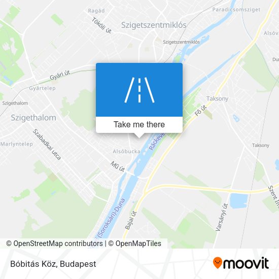 Bóbitás Köz map