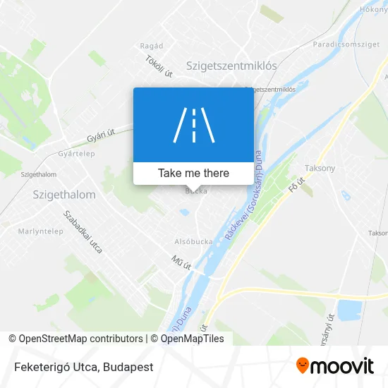 Feketerigó Utca map