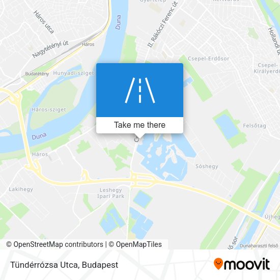 Tündérrózsa Utca map