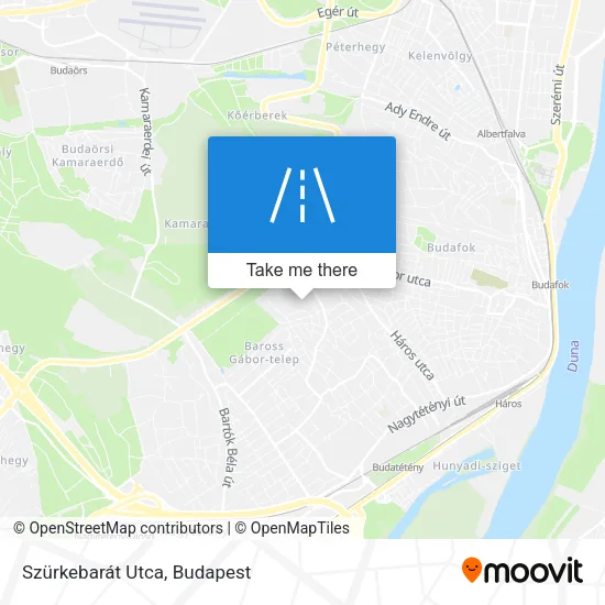 Szürkebarát Utca map