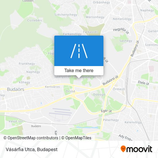 Vásárfia Utca map