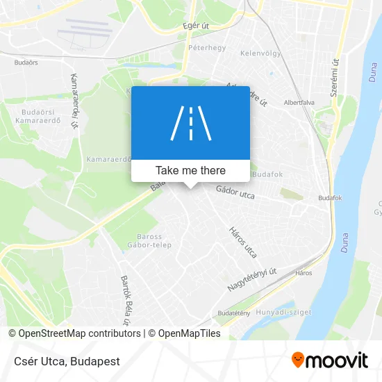 Csér Utca map