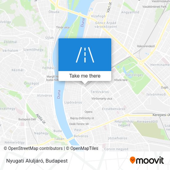 Nyugati Aluljáró map